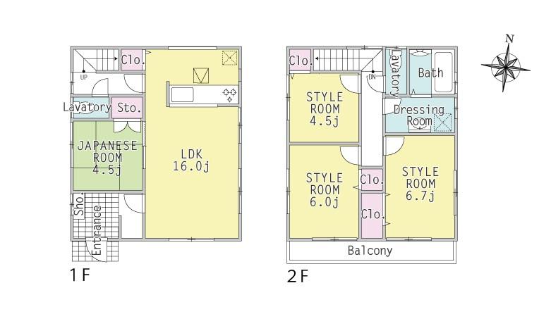 Floor plan. (8 Building), Price 29,800,000 yen, 4LDK, Land area 105.97 sq m , Building area 92.74 sq m