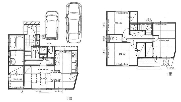 Floor plan. 19,400,000 yen, 3LDK, Land area 100 sq m , Building area 86.01 sq m