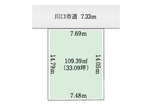 Compartment figure. 52,600,000 yen, 4LDK + S (storeroom), Land area 109.39 sq m , Building area 116.74 sq m 1 buildings sale