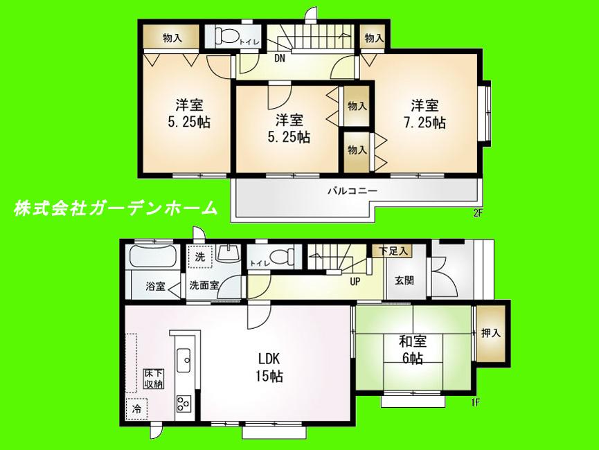 Floor plan. ( ■ D Building ■ ), Price 35,800,000 yen, 4LDK, Land area 110.08 sq m , Building area 96.05 sq m