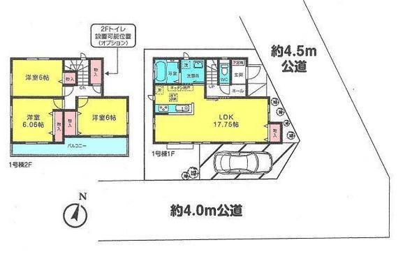 Floor plan. 22,900,000 yen, 3LDK, Land area 88.48 sq m , It is a building area of ​​89.08 sq m LDK is easy to use in the loose