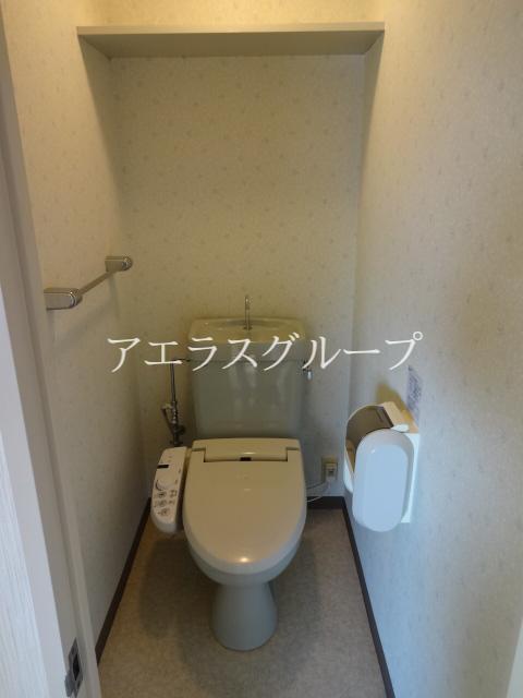 Toilet. It settles down space