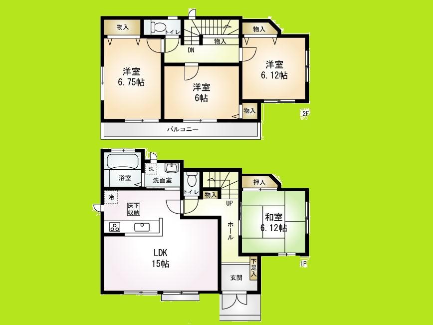 Floor plan. (1), Price 30,800,000 yen, 4LDK, Land area 149.98 sq m , Building area 97.09 sq m