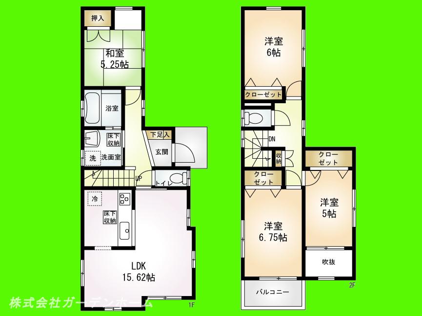 Floor plan. (1), Price 40,800,000 yen, 4LDK, Land area 100.05 sq m , Building area 96.45 sq m