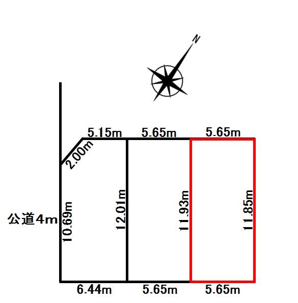 Compartment figure. Land price 20 million yen, Land area 67.1 sq m