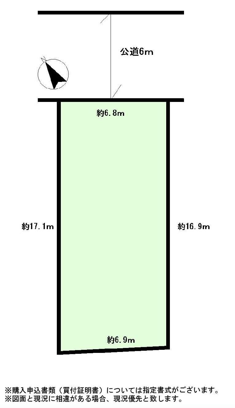 Compartment figure. Land price 25 million yen, Land area 117.42 sq m