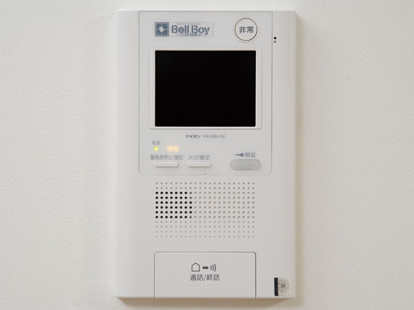 Security.  [Intercom with color monitor] The visitor, Check the video and audio while are in the dwelling unit. It is with a video recording recording function. (Same specifications)