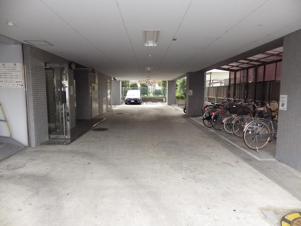 Parking lot. Common areas