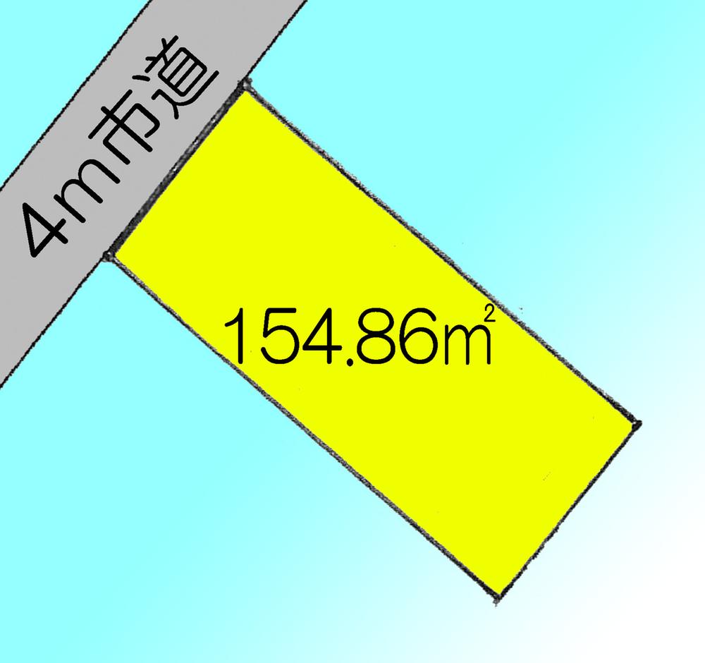 Compartment figure. Land price 23 million yen, Land area 154.86 sq m