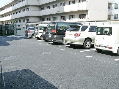 Parking lot. Common areas