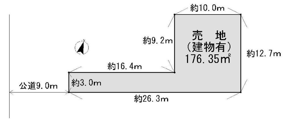 Compartment figure. Land price 24 million yen, Land area 176.35 sq m