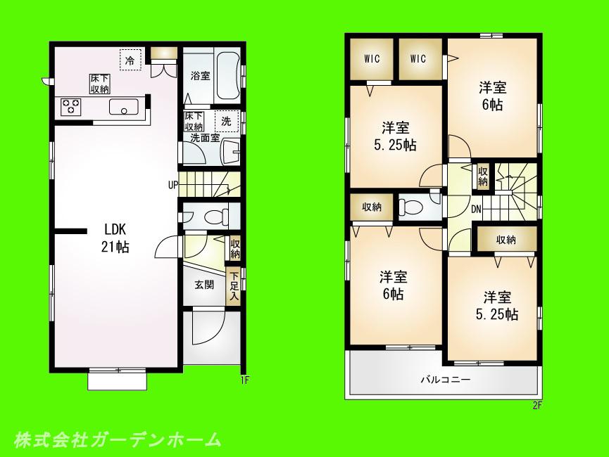 Floor plan. (5), Price 36,900,000 yen, 4LDK, Land area 117.5 sq m , Building area 99.77 sq m