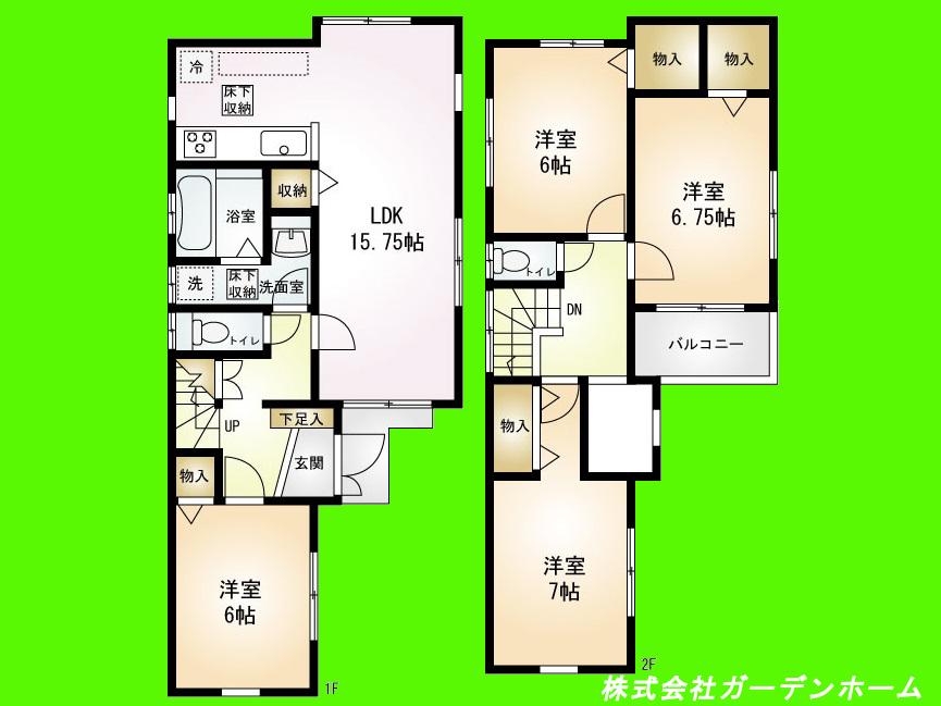 Floor plan. 41,800,000 yen, 4LDK, Land area 106.68 sq m , Building area 99.78 sq m