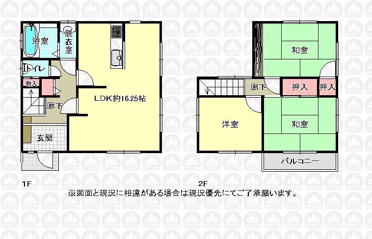 Floor plan. 21,800,000 yen, 3LDK, Land area 136 sq m , Building area 79.16 sq m