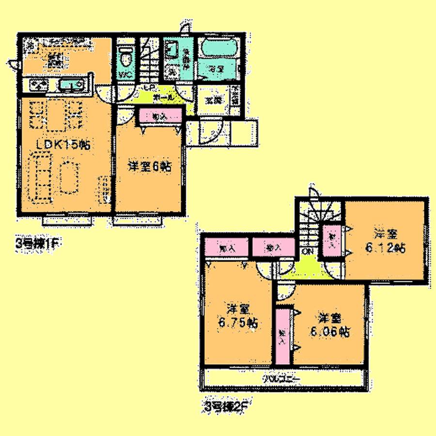Floor plan. 22,800,000 yen, 4LDK, Land area 130.73 sq m , Building area 93.57 sq m located view in addition to this, It will be provided by the hope of design books, such as layout.