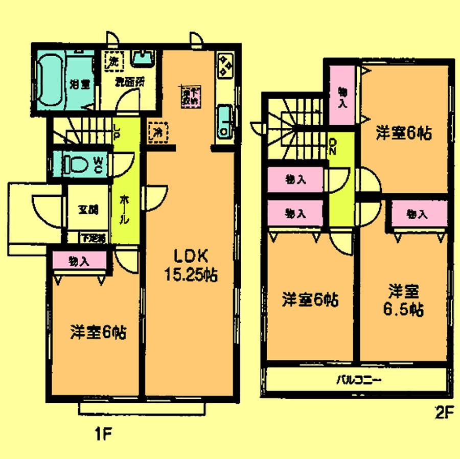 Floor plan. 20.8 million yen, 4LDK, Land area 126.36 sq m , Building area 95.23 sq m located view in addition to this, It will be provided by the hope of design books, such as layout. 
