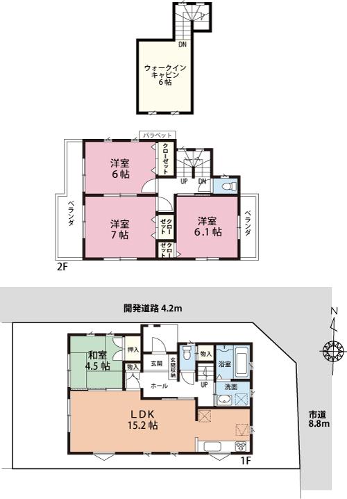 Floor plan. (12 Building), Price 32,800,000 yen, 4LDK, Land area 101.59 sq m , Building area 92.95 sq m