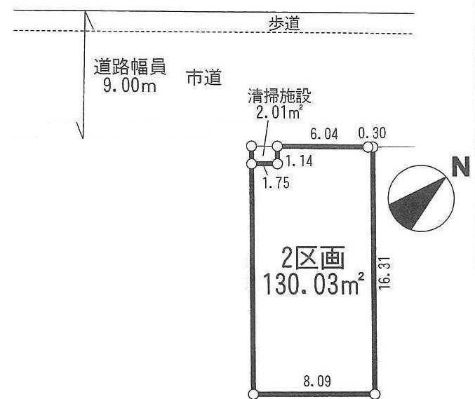 Compartment figure. Land price 21,800,000 yen, Land area 130.03 sq m