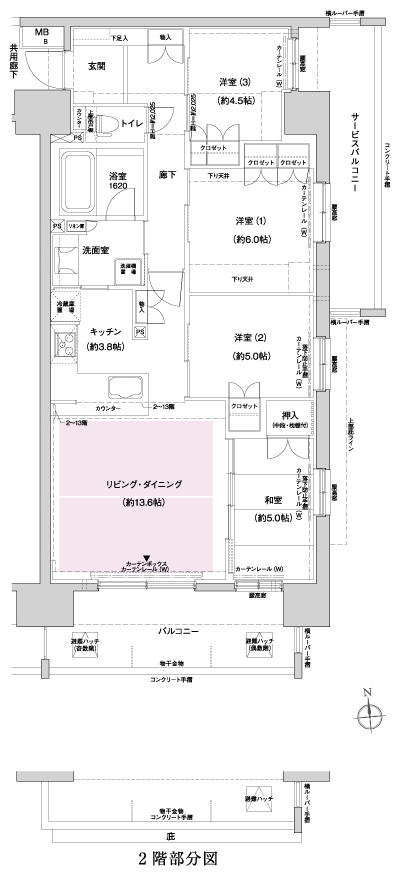 Floor: 4LDK, occupied area: 86.63 sq m