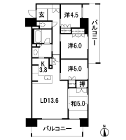 Floor: 4LDK, occupied area: 86.63 sq m