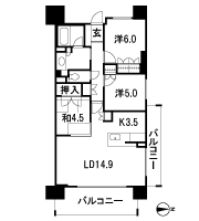 Floor: 3LDK, occupied area: 76.21 sq m