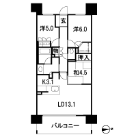 Floor: 3LDK + WIC (walk-in closet), the occupied area: 73.32 sq m