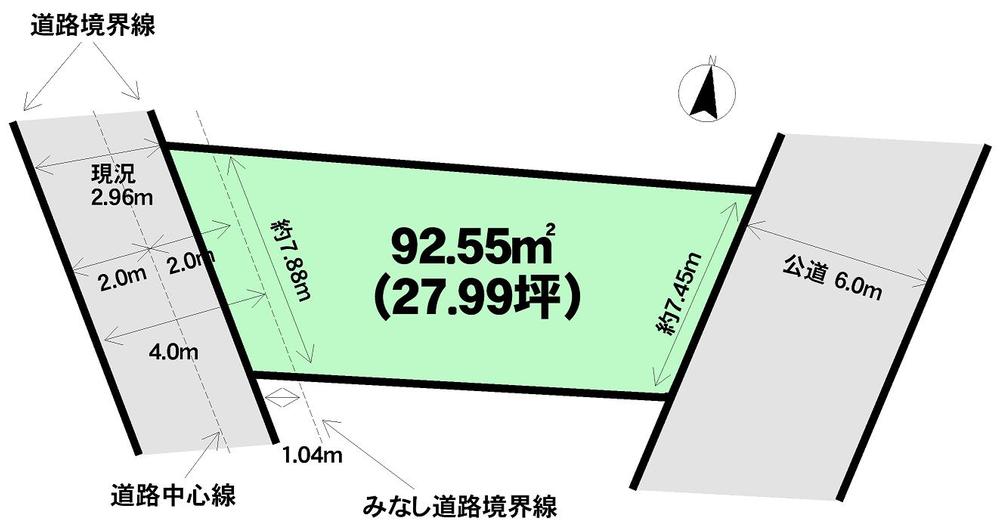 Compartment figure. Land price 11.8 million yen, Land area 92.55 sq m