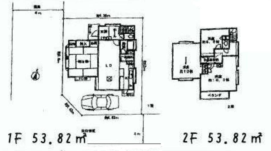 Floor plan. 19,400,000 yen, 4LDK, Land area 108.97 sq m , Building area 107.64 sq m