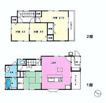 Floor plan. 25,900,000 yen, 4LDK, Land area 119.86 sq m , Building area 81.14 sq m