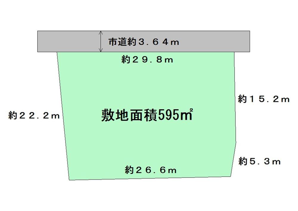 Compartment figure. Land price 11.5 million yen, Land area 595 sq m compartment view (land about 180 square meters)