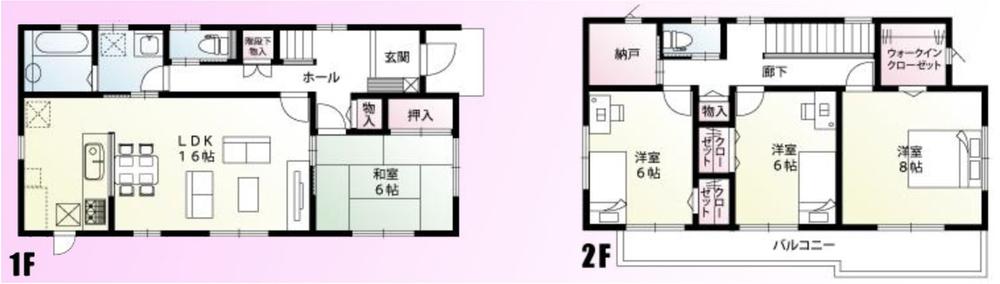 Floor plan. 24,300,000 yen, 4LDK + S (storeroom), Land area 301.18 sq m , Building area 110.95 sq m