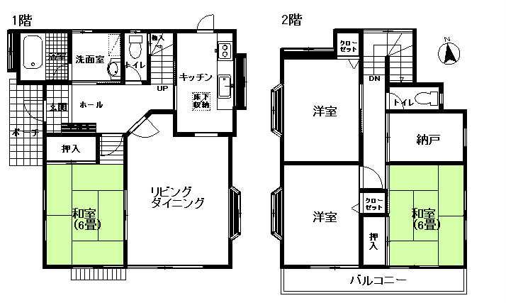 Floor plan. 8.1 million yen, 4LDK + S (storeroom), Land area 180.27 sq m , Building area 101.28 sq m