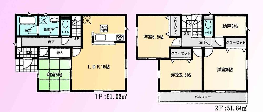 Floor plan. Price 17.8 million yen, 4LDK+S, Land area 183.72 sq m , Building area 102.87 sq m