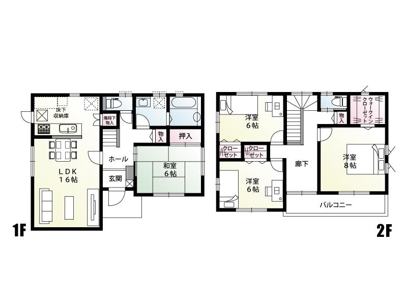 Floor plan. (C Building), Price 24,800,000 yen, 4LDK, Land area 161.96 sq m , Building area 108.75 sq m