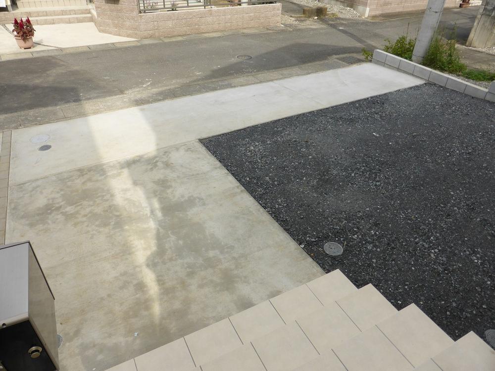 Parking lot. Car space 2 cars can park! 