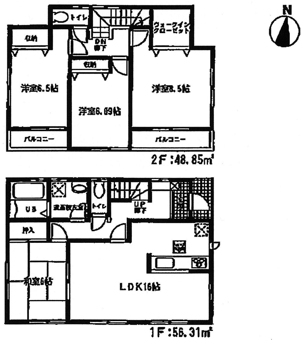 Floor plan. Price 17.8 million yen, 4LDK, Land area 300.21 sq m , Building area 105.16 sq m
