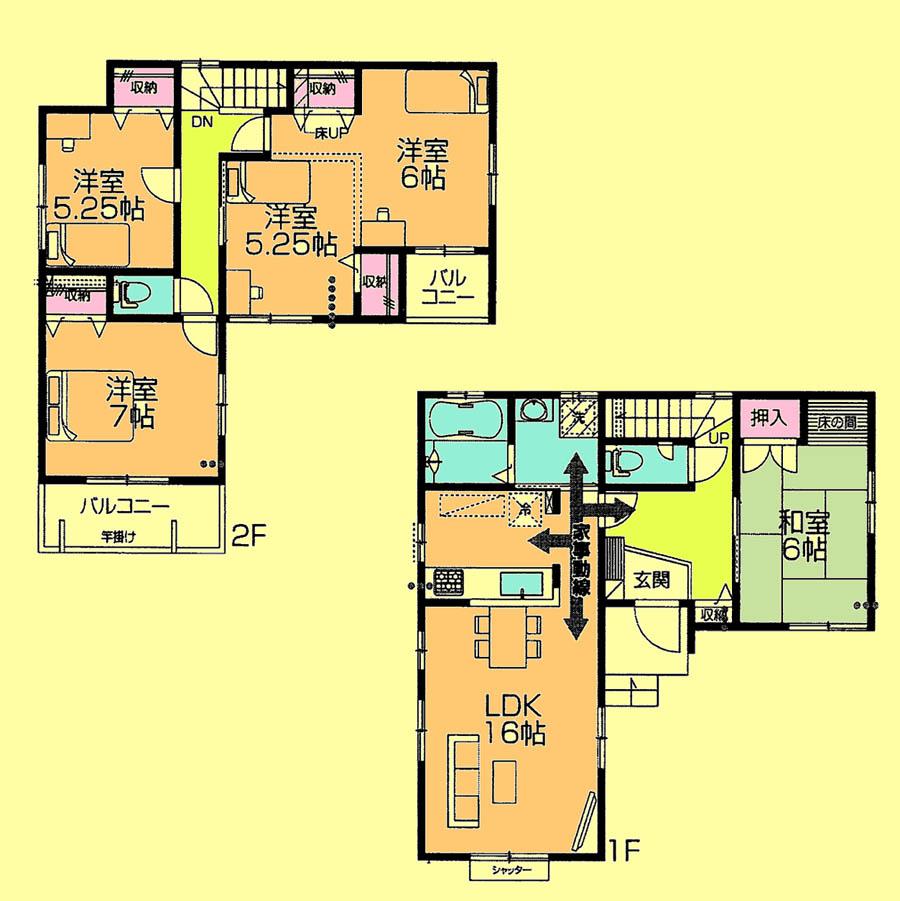 Floor plan. 24,800,000 yen, 5LDK, Land area 112.64 sq m , Building area 112.19 sq m located view in addition to this, It will be provided by the hope of design books, such as layout.