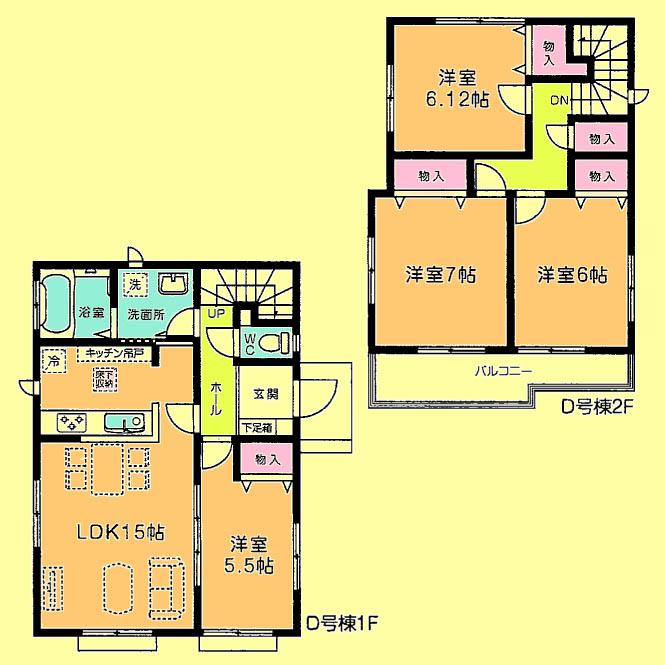 Floor plan. 22,800,000 yen, 4LDK, Land area 134.9 sq m , Building area 95.01 sq m located view in addition to this, It will be provided by the hope of design books, such as layout. 