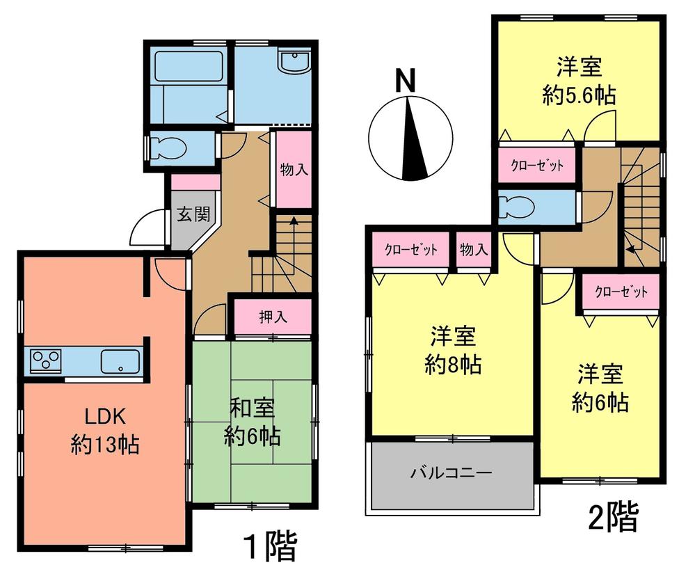 Floor plan. 21.9 million yen, 4LDK, Land area 120.1 sq m , Building area 101.84 sq m