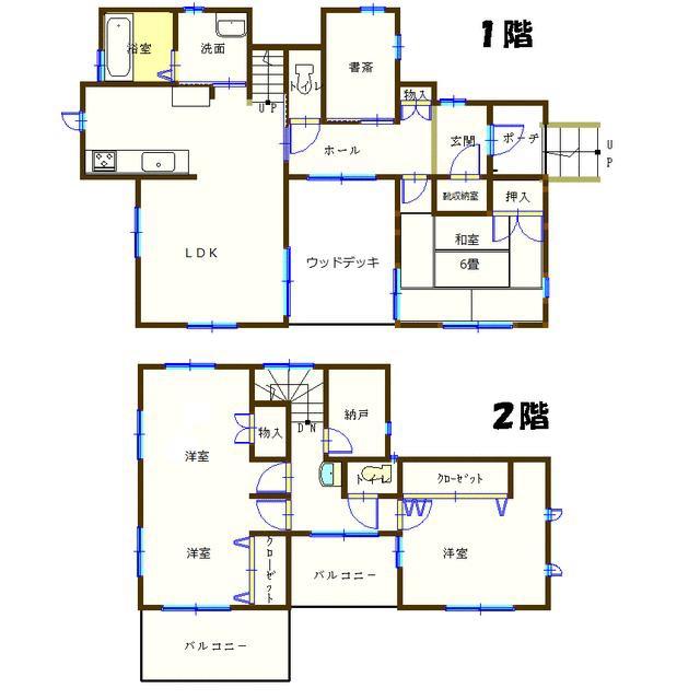 Floor plan. 25,800,000 yen, 3LDK, Land area 142.18 sq m , Building area 99.36 sq m study, Storeroom, Partition can be Western-style, etc., There is point number that can not be overlooked!
