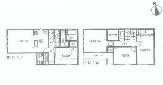 Floor plan. 19,800,000 yen, 4LDK, Land area 130.53 sq m , Building area 98.01 sq m