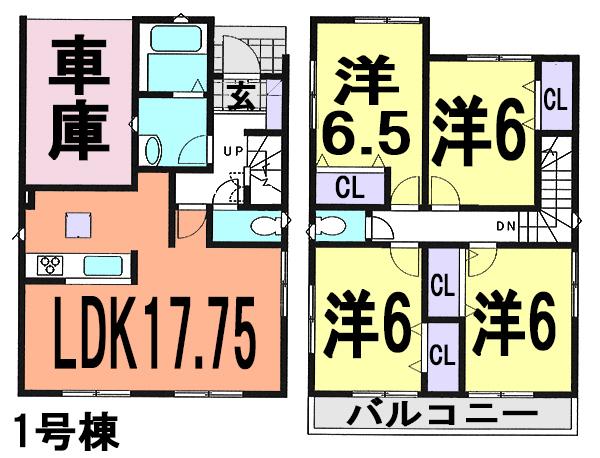 Floor plan. 21.9 million yen, 4LDK, Land area 103.84 sq m , Building area 110.13 sq m