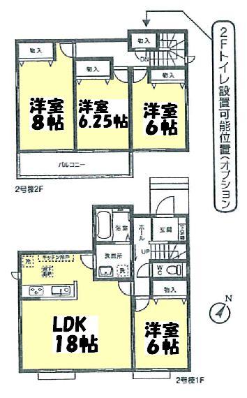Floor plan. 27,700,000 yen, 4LDK, Land area 208.81 sq m , Building area 103.5 sq m