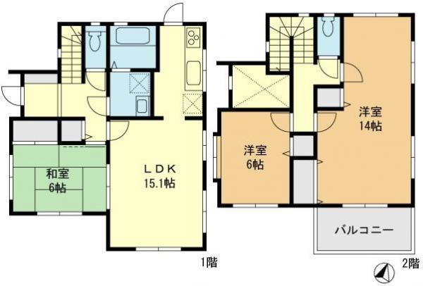 Floor plan. 21,800,000 yen, 3LDK, Land area 124.02 sq m , Building area 98.95 sq m floor plan