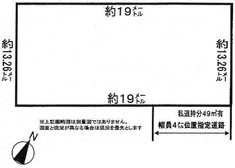 Compartment figure. Land price 14 million yen, Land area 252 sq m