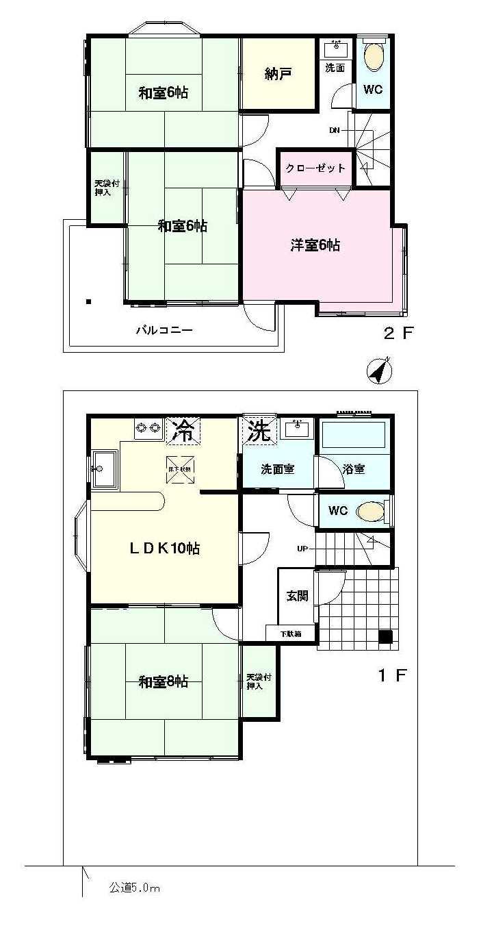 Floor plan. 14.5 million yen, 4LDK + S (storeroom), Land area 100.04 sq m , Building area 92.73 sq m