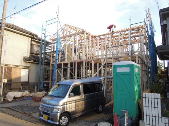Local appearance photo. Building construction work in progress! ! It has decided completion of framework!  Local (11 May 2013) Shooting