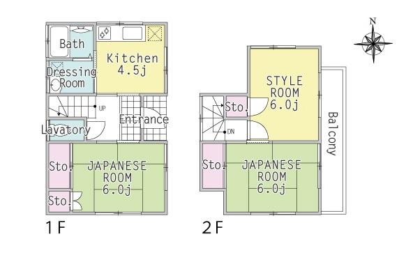Floor plan. 9.5 million yen, 3K, Land area 100.85 sq m , Building area 56.3 sq m interior the entire renovation