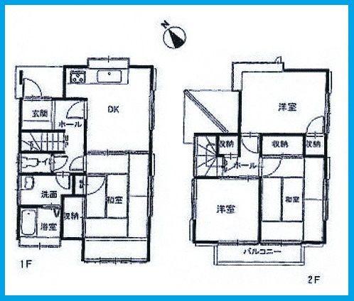 Floor plan. 12.3 million yen, 4DK, Land area 100.12 sq m , Building area 73.7 sq m