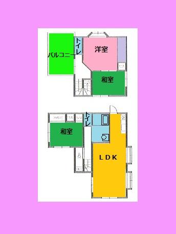 Floor plan. 15.8 million yen, 3LDK, Land area 226.93 sq m , Building area 89.43 sq m